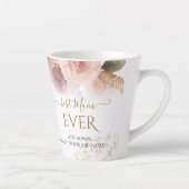 Tasse Latte Élégant nom de la meilleure Parties scintillant fl (Droite)