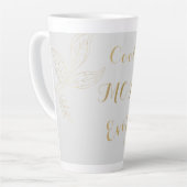 Tasse Latte Elégant Or Coolest Maman jamais gris (Angle gauche)