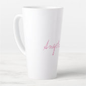 Tasse Latte Élégant stylé tendance unique écriture manuscrite  (Angle gauche)