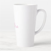 Tasse Latte Élégant stylé tendance unique écriture manuscrite  (Droite)