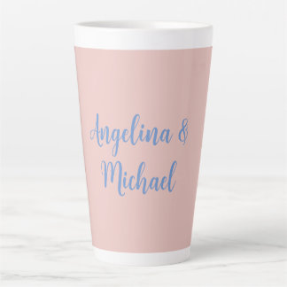Tasse Latte Élégant stylish tendance Unique Noms Calligraphie
