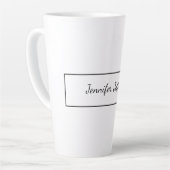 Tasse Latte Élégante écriture moderne à la main Plain Professi (Angle gauche)