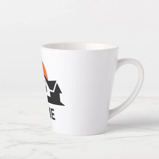 Tasse Latte Élégante petite tôle, 12 oz (Droite)