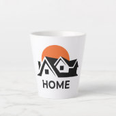 Tasse Latte Élégante petite tôle, 12 oz (Devant)