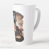 Tasse Latte Élevage du Cheval de Peinture américain au coucher (Angle droit)