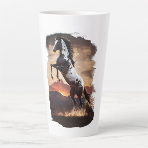 Tasse Latte Élevage du Cheval de Peinture américain au coucher