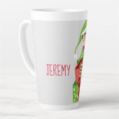 Tasse Latte Elf Bespecké Cute Personnalisé (Angle gauche)