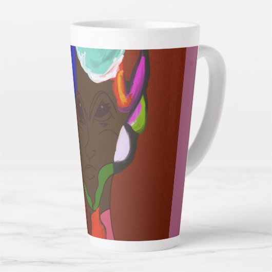 Tasse Latte Elf Map Art (Angle droit)