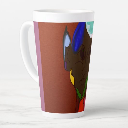 Tasse Latte Elf Map Art (Angle gauche)