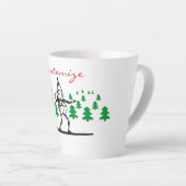 Tasse Latte Elfe sur la planche de surf Thunder_Cove (Angle droit)