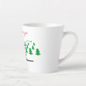 Tasse Latte Elfe sur la planche de surf Thunder_Cove (Droite)