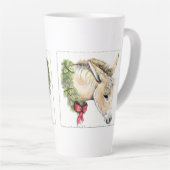 Tasse Latte Ella l'âne de Noël (Angle droit)