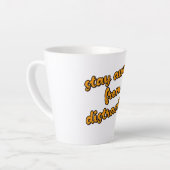 Tasse Latte "Éloignez-vous des distractions" Concentrez-vous s (Angle gauche)