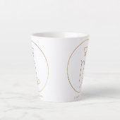 Tasse Latte Emblème de Zodiac d'or Capricorne (Devant)