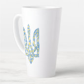 Tasse Latte Emblème national de l'Ukraine (Angle gauche)