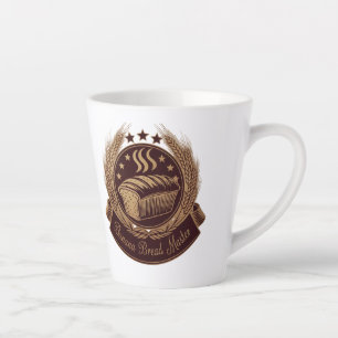 Tasse Latte "Emblème principal de pain de banane - Amoureux de