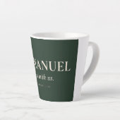 Tasse Latte EMMANUEL | Matthieu 1:23 | Noël (Angle droit)