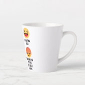 Tasse Latte Emojis au gâteau (Droite)