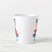 Tasse Latte Employé de poste retraité Mailman Retraite personn (Devant)