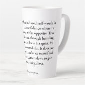 Tasse Latte Empowering quote (Angle droit)