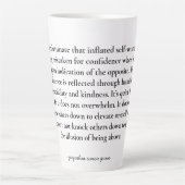 Tasse Latte Empowering quote (Devant)