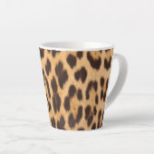 Tasse Latte empreinte de léopard animal sauvage chic (Angle droit)