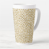 Tasse Latte Empreinte de léopard Glitzy Glam Gold Parties scin (Angle droit)