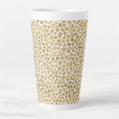 Tasse Latte Empreinte de léopard Glitzy Glam Gold Parties scin (Devant)
