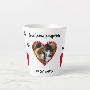 Tasse Latte Empreintes photo pour animaux de compagnie dans no