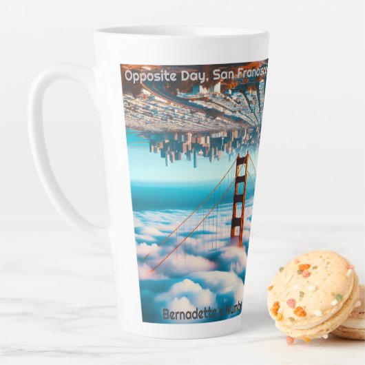 Tasse Latte "En Face, Style San Francisco. Extraordinaire' (En situation)