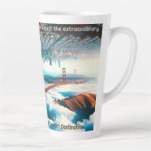 Tasse Latte "En Face, Style San Francisco. Extraordinaire' (Droite)