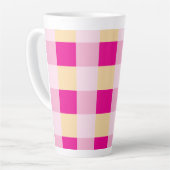 Tasse Latte en vichy Motif (Angle gauche)