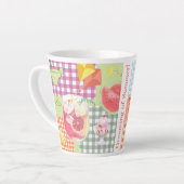 Tasse Latte en vichy Rêver de Latte d'été (Angle gauche)
