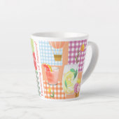 Tasse Latte en vichy Rêver de Latte d'été (Angle droit)