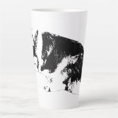 Tasse Latte Encre haute, montée douce (Devant)