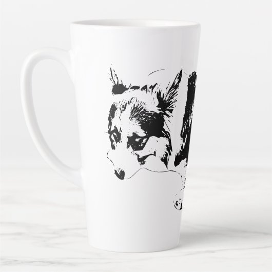 Tasse Latte Encre haute, montée douce (Gauche)