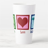 Tasse Latte Endoscopie Peace Love (Devant)