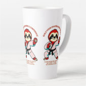 Tasse Latte énergie disciplinée (Angle droit)