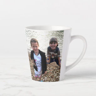 Tasse Latte Enfants de la famille de photos personnalisés