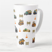Tasse Latte Engins de construction (Angle droit)