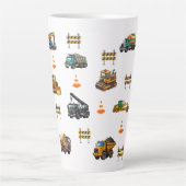 Tasse Latte Engins de construction (Devant)