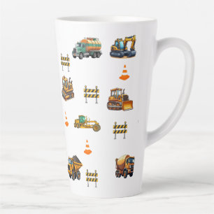 Tasse Latte Engins de construction 