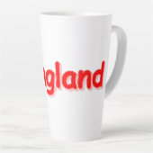Tasse Latte "#England" Joli Design. Commandez dès maintenant (Angle droit)