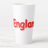 Tasse Latte "#England" Joli Design. Commandez dès maintenant (Devant)