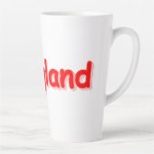 Tasse Latte "#England" Joli Design. Commandez dès maintenant (Droite)