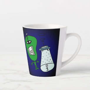 Tasse Latte enlèvement par des extraterrestres