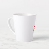Tasse Latte Enseignant-Enseignement-Rétro-Amusant (Angle gauche)