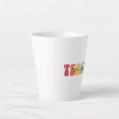 Tasse Latte Enseignant-Enseignement-Rétro-Amusant (Devant)
