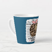 Tasse Latte enseignant Leopard Apple enseignant substitut (Angle gauche)