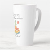 Tasse Latte Enseignant Merci - Cadeau d'appréciation du coeur (Angle droit)